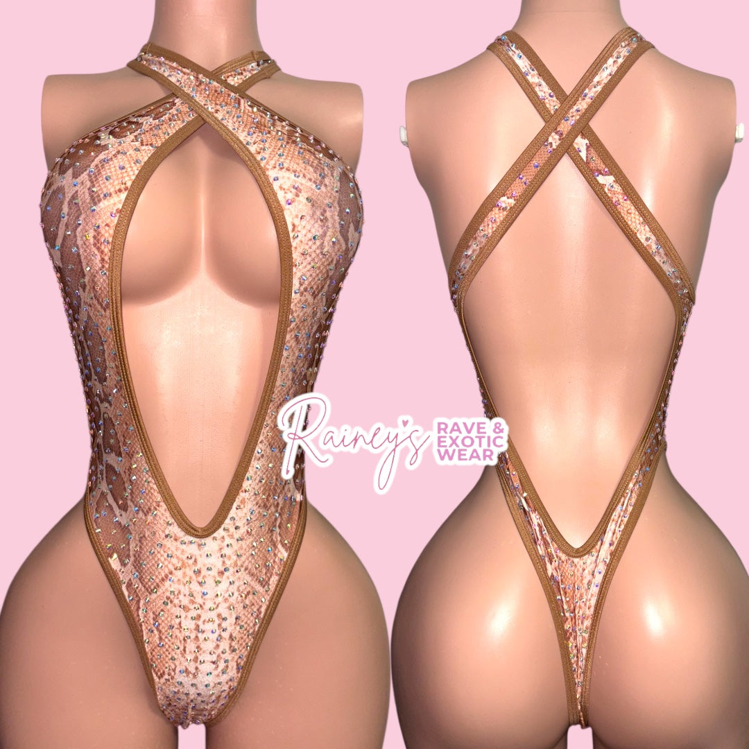 Tan Snake Print Kendall