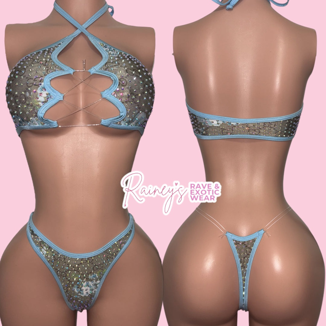 Blue Floral GG Nylah Set