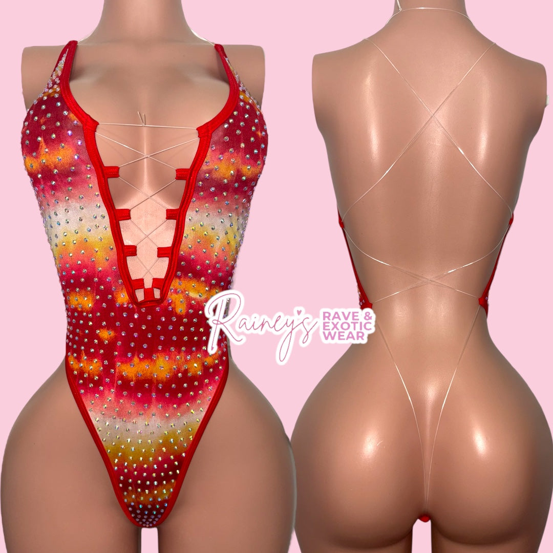 Red Tye Dye Kailie Set