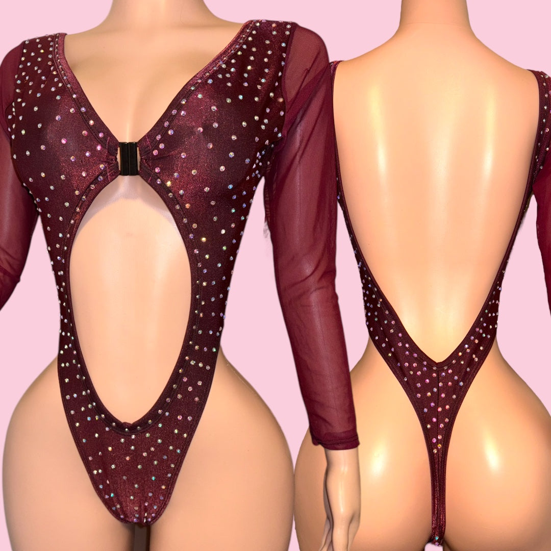 Maroon Long Sleeve Mari Set
