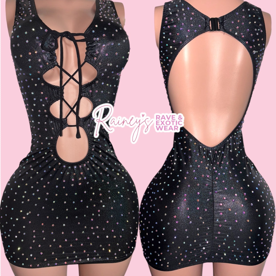 Black Metallic Dress