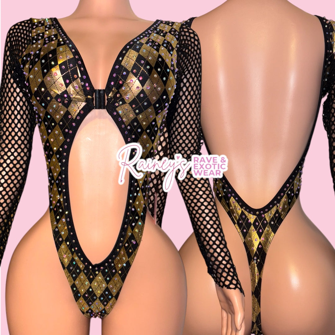 Black/Gold Joker Sleeve Mari Set