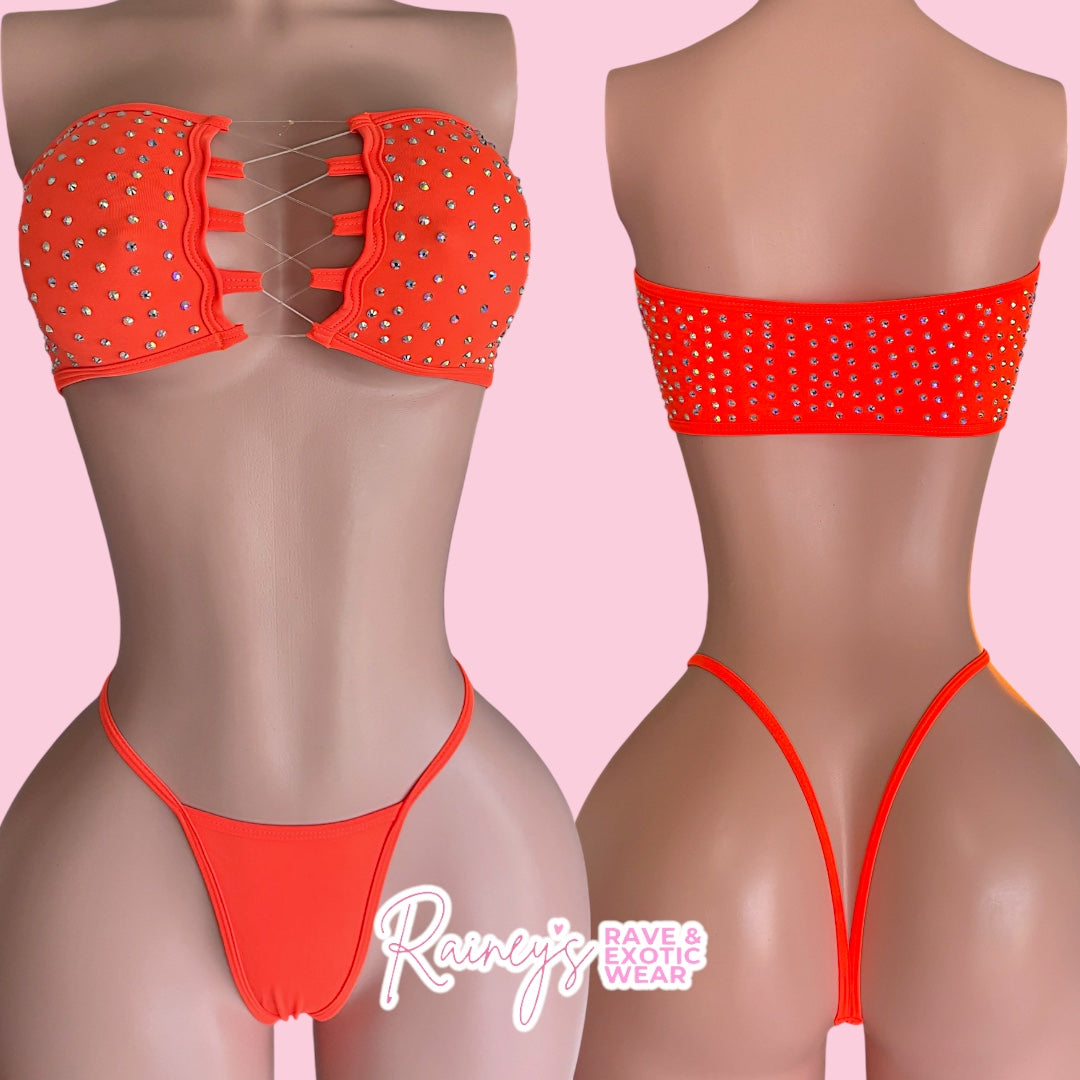 Orange Tube Top Set