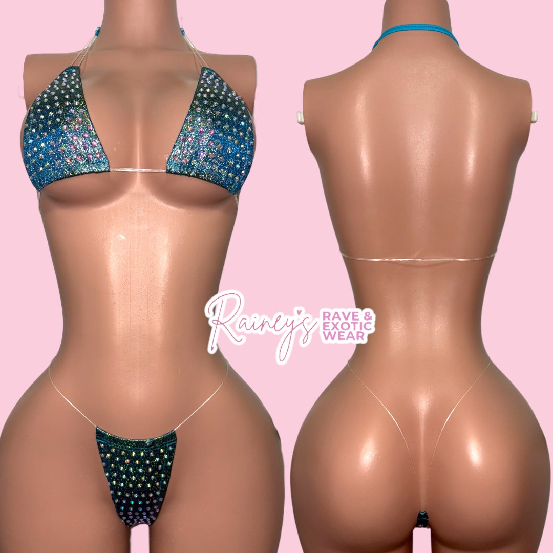 Blue/Green Metallic Micro Set