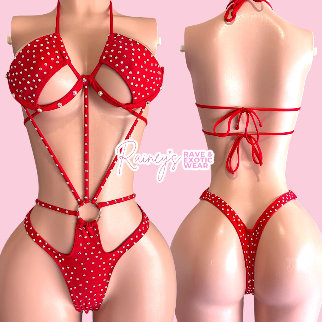Red Strap One Piece