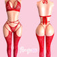 Red Lace Strap Set