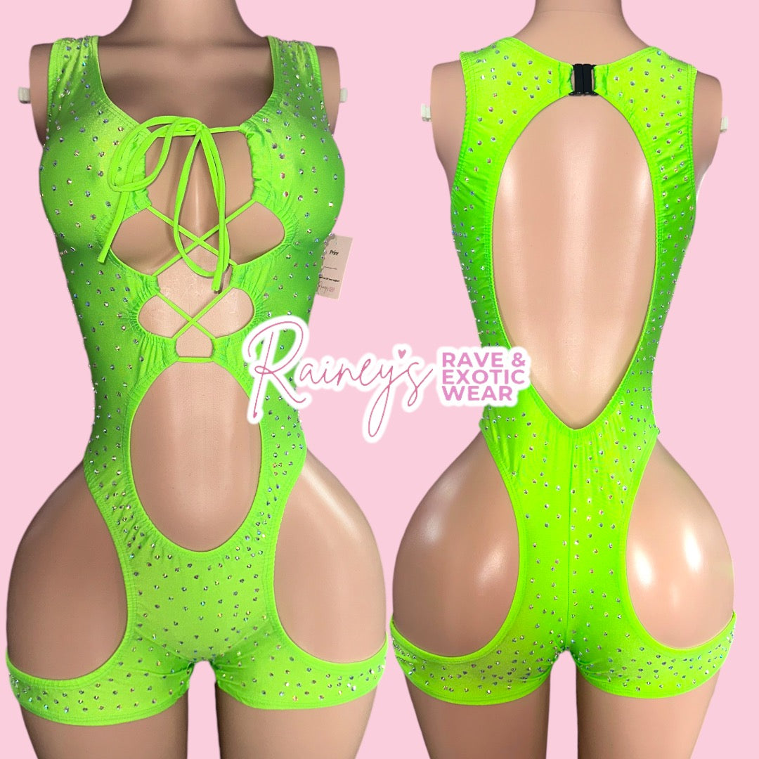 Green Winter Romper