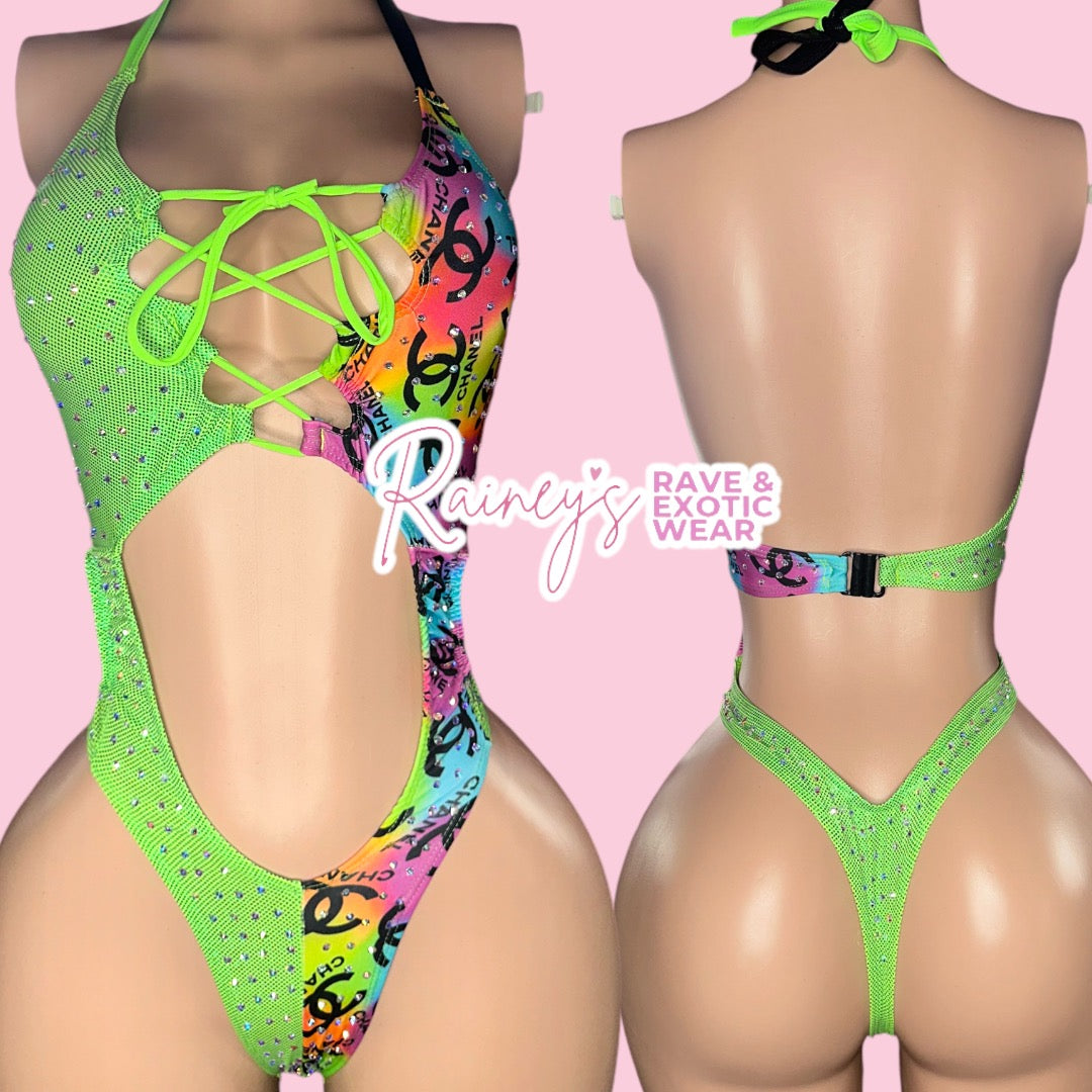 Green/Chanel Multicolored Set