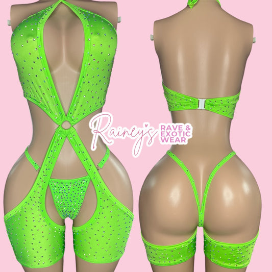 Green X Romper