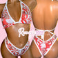 Candy Cane Christmas Thong Set