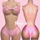 Pink Halter Top Set L-2X