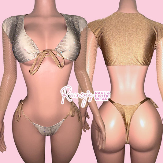 Tan Snake Sleeve Set