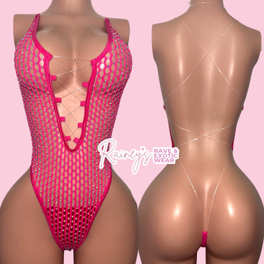 Pink Fishnet Kailie Set