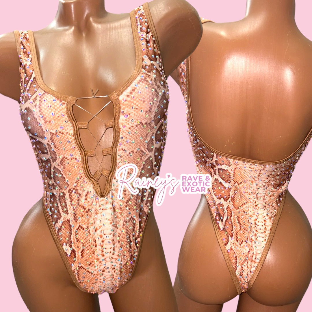Tan Snake Bodysuit