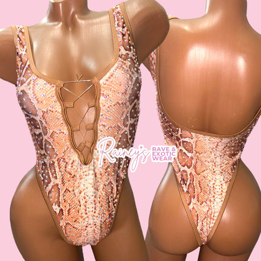 Tan Snake Bodysuit