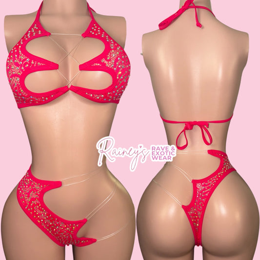 Pink Lace Jasmine Set