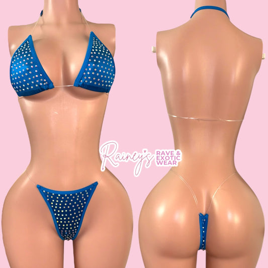 Blue Thong Set