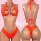 Orange Jasmine Top Thong Set