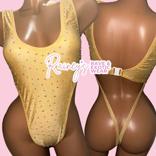 Gold Bodysuit No Back