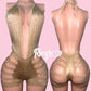 Tan One Piece Cut Short Set