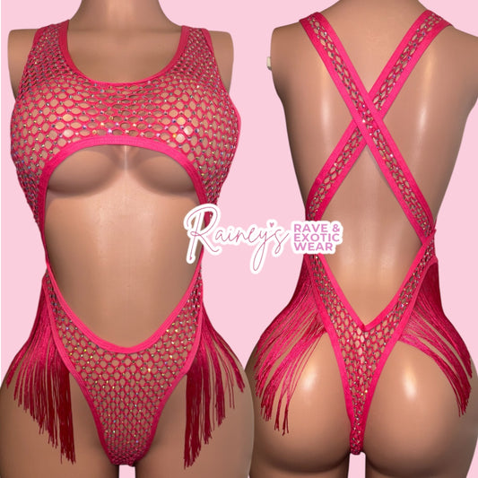 Pink Fringe Mia Set L-XL