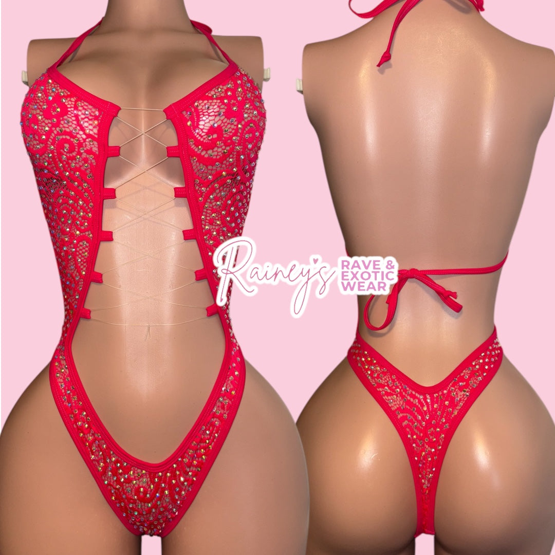 Pink Lace Aaliyah Set