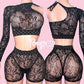 Black Fishnet GG Set (AS IS)