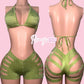 Green Melon Og Cut Shorts Set