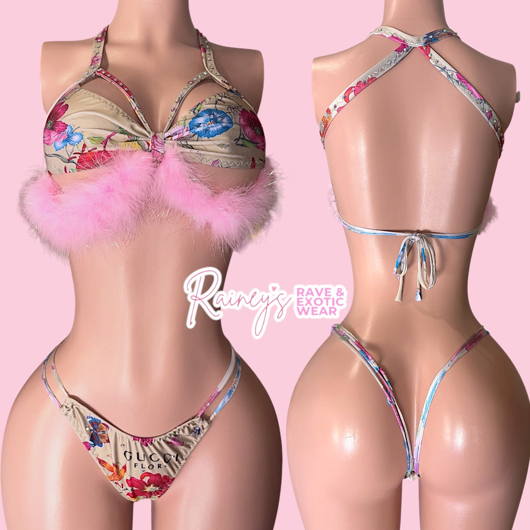 Tan/Pink Fur Gg Set