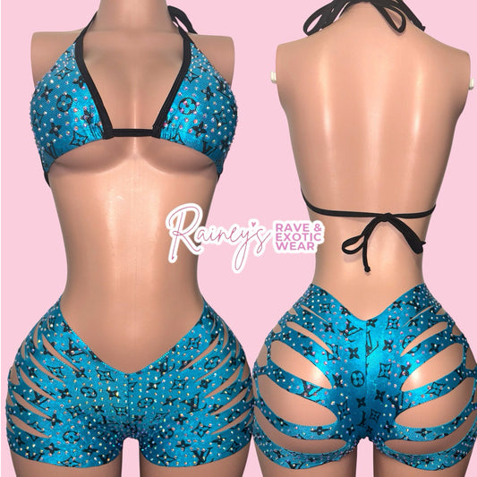 Blue Lv Og Cut Short Set