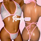 Silver/Pink Aub Set