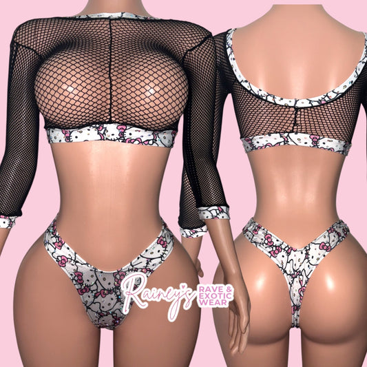 Hello Kitty Fishnet Set