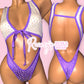 Purple/Silver Metallic Angel Set