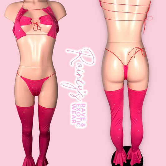 Pink Leg Sleeve Set